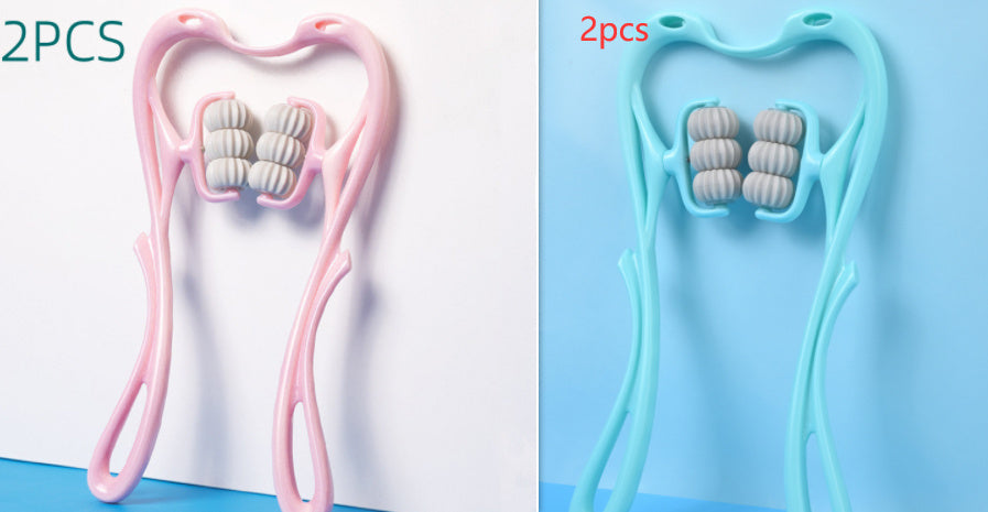 Multifunctional Manual Six-wheel Neck Massager Massage Relief Roller Massage Tool