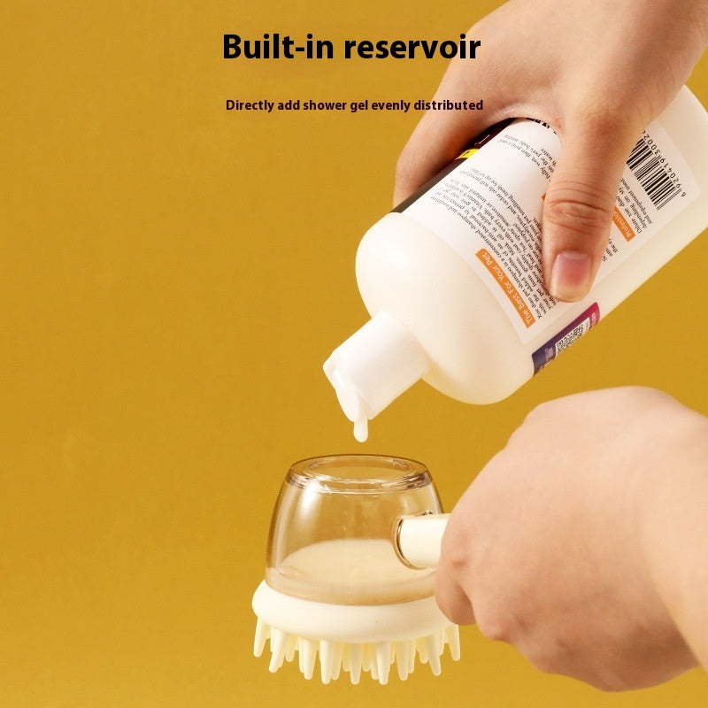 3 In 1 Pets Bath Brush For Dogs And Cats Shower Massage Brush, Hair Removal Comb And Foaming Tool, Anti-frizz Beauty Brush Pet Products