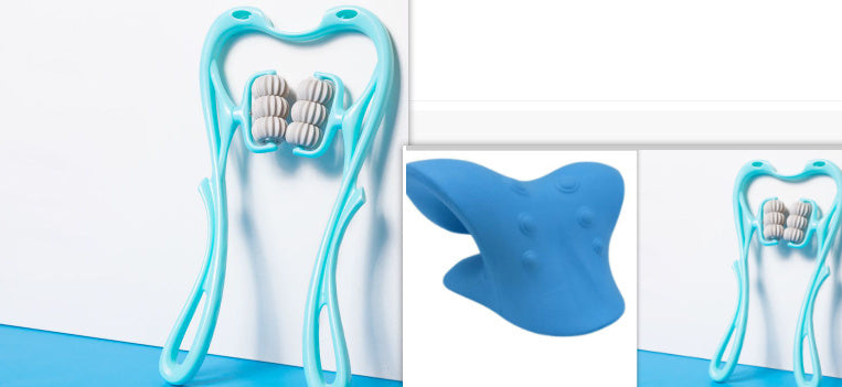 Multifunctional Manual Six-wheel Neck Massager Massage Relief Roller Massage Tool