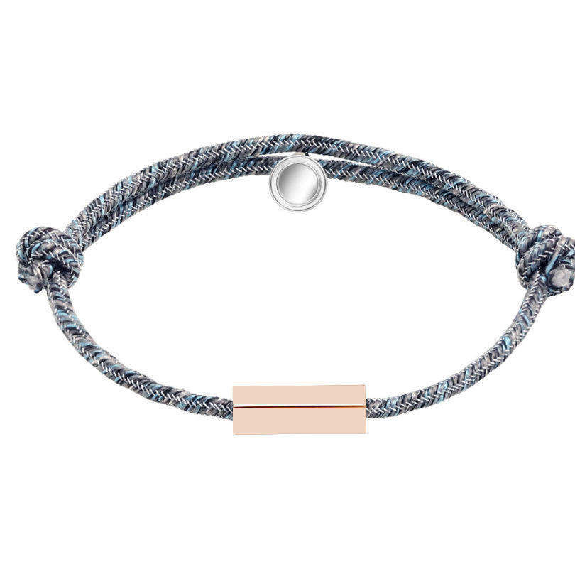 Customized Name Bracelet Pledge of Eternal Love Magnet Attracts Each Other Stainless Steel Couples Bracelet