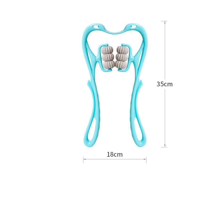 Multifunctional Manual Six-wheel Neck Massager Massage Relief Roller Massage Tool
