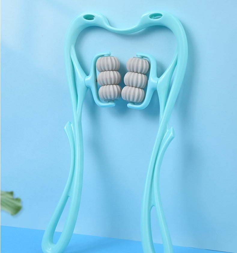 Multifunctional Manual Six-wheel Neck Massager Massage Relief Roller Massage Tool