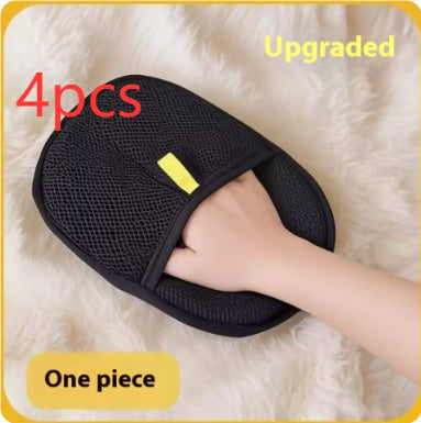 Pet Hair Remover Mitt Pet Hair Remover Gloves Deshedding Brush Glove For Dog Cat Rabbit With Long Short Curly Hair
